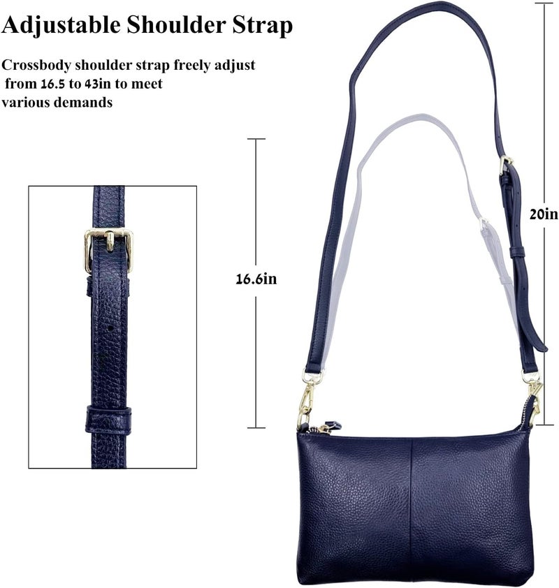Beurlike Leather Wristlet Wallet Clutch Purses For Women Small Crossbody Phone Bags - Image 5